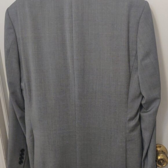J Lindeberg grey sharkskin suit 38x30US 48x46EU modern slim fit Hopper 100% wool - Picture 2 of 11